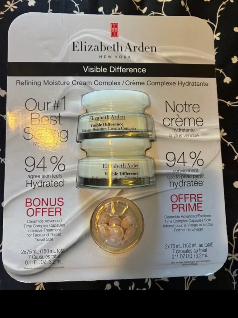 Elizabeth Arden Visible Difference Moisture Cream Set - White, Gold
